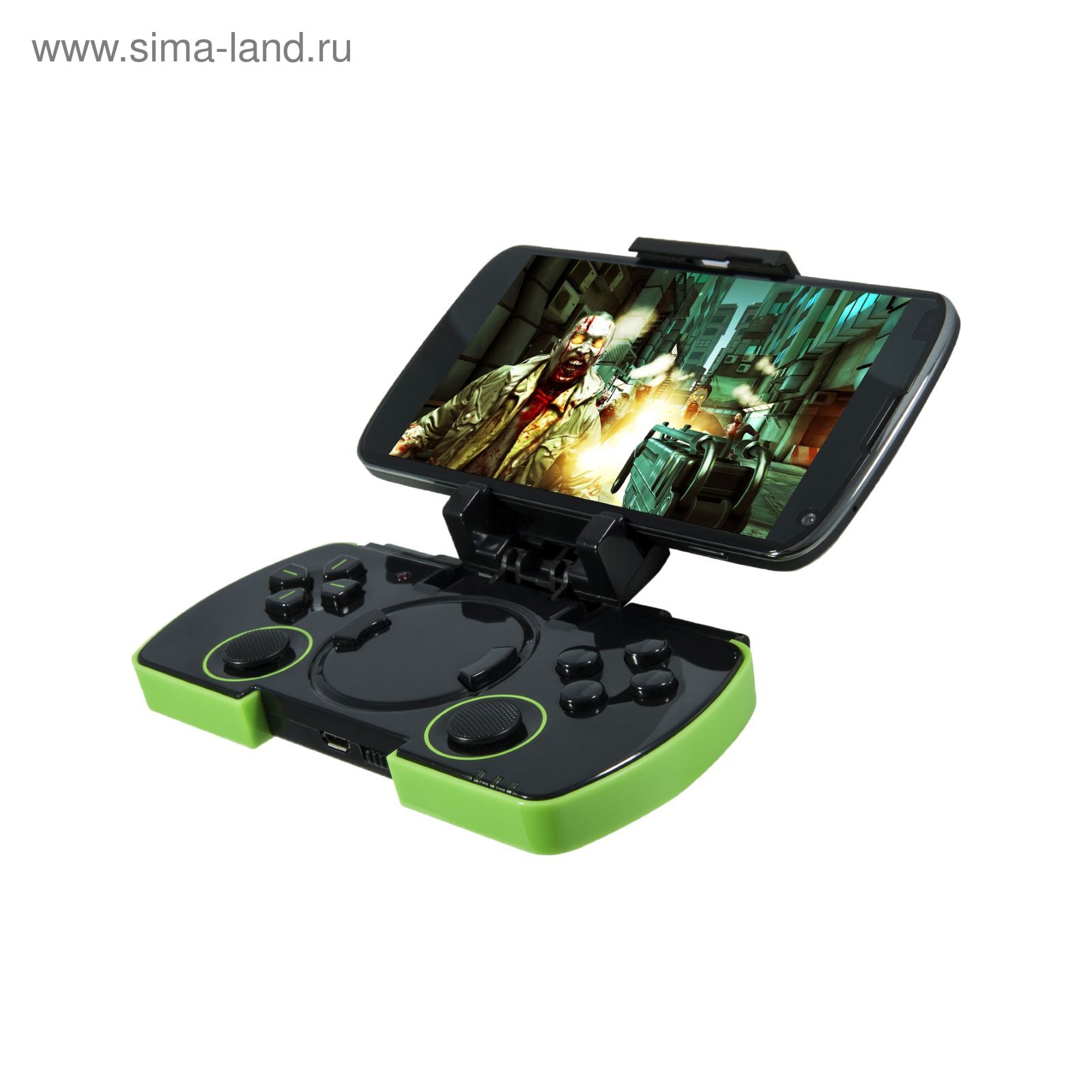 Геймпад DEFENDER Mobile Master, bluetooth, для Android/IOS, черно-зеленый