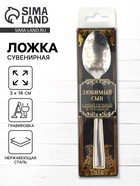 Ложка чайная с гравировкой «Любимый сын», в подарочной коробке, 3×14 см - Фото 1