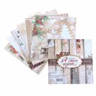 Набор бумаги для скрапбукинга "А снег идет" 6 листов 14,5 х 14.5 см 160 гр/м2 - Фото 1