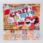 Набор бумаги для скрапбукинга "Crazy in love", Микки и Минни, 12 листов, 29.5 х 29.5 см, 160 г/м² - Фото 1