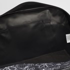 Сумка дорожная, отдел на молнии, 2 наружных кармана, длинный ремень, цвет чёрный - Фото 5