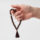 Чётки «Православные», деревянные, 31 бусина, с кисточкой, коричневые - Фото 2