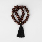 Чётки «Православные», деревянные, 31 бусина, с чёрной кисточкой, коричневые - Фото 2