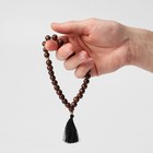 Чётки «Православные», деревянные, 31 бусина, с чёрной кисточкой, коричневые - Фото 3