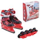 Коньки детские "Тачки" с роликовой и ледовой платформами, р-р 29-32 - Фото 1