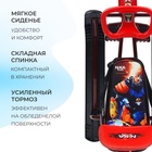 Снегокат «Тимка спорт 4-1 Робот», ТС4-1/Р2, со спинкой и ремнём безопасности, цвет чёрный/красный/бордовый - Фото 5