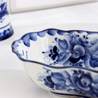 Салатник «Волна», 17×11×5 см, гжель - фото 24981133