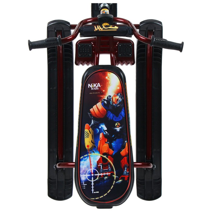 Снегокат «Ника-джамп» Робот, бордовый, чёрный, СНД1/Р2 Nika Kids