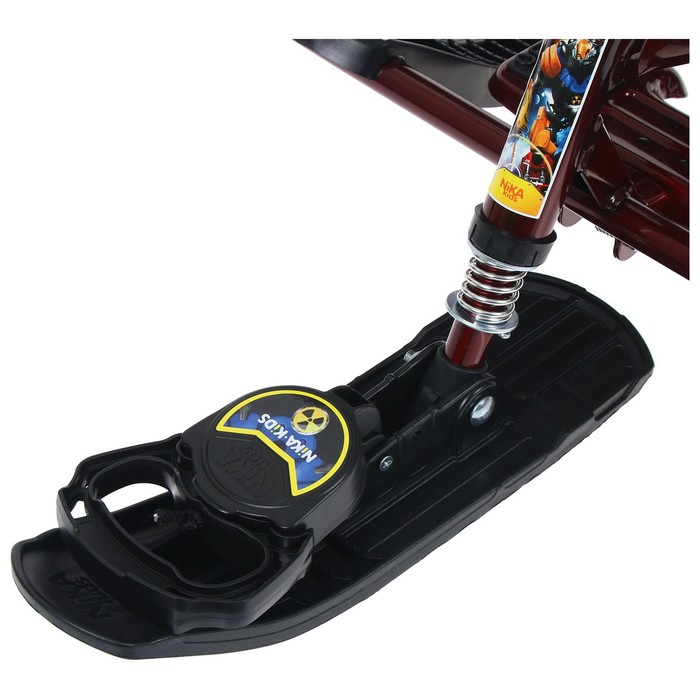 Снегокат «Ника-джамп» Робот, бордовый, чёрный, СНД1/Р2 Nika Kids