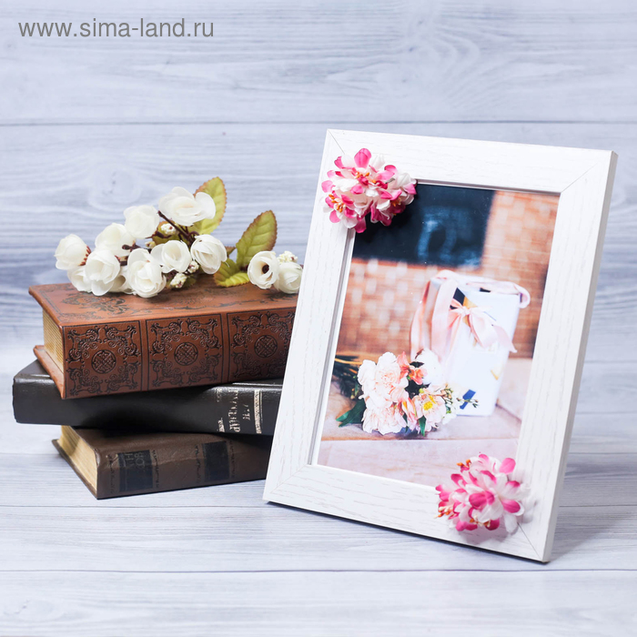 Фоторамка «Для любимой» 15 × 20 см, с цветочным декором - Фото 1