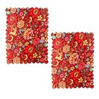 Набор салфеток "Доляна" Хохлома, 30x40 см - 2 шт, 100% полиэстер - Фото 2