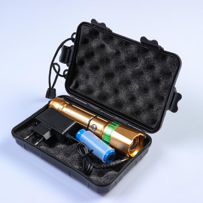 Фонарь профессиональный аккумуляторный "Мастер К" MHA-W5D1, 3 режима, zoom, 15.5 х 4 х 4 см - фото 1925780120