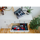 Органайзер для хранения белья с крышкой Доляна «Вензель», 12 отделений, 30×20×10 см, цвет чёрно-белый - Фото 2