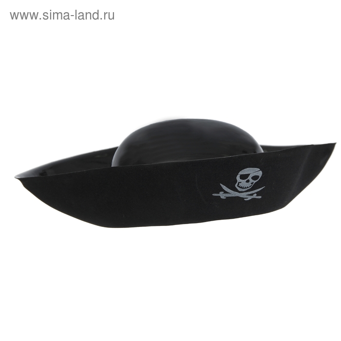 Карнавальная шляпа "Пират", череп с саблями, р-р 56-58 - Фото 1