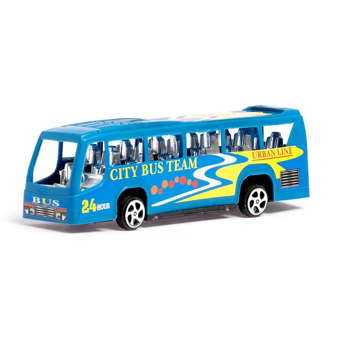 Автобус инерционный «Городская экскурсия», цвета МИКС - Фото 1