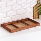 Столик для завтрака складной, 50×30см, морёный - Фото 5