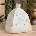 Шапка для бани и сауны «Снегурочка», фетр, белая, «Добропаровъ» - Фото 2