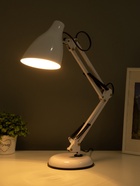 Лампа настольная Е27 60 Вт «Валли» белая шарнирная 43×21×14.5 см RISALUX - Фото 9