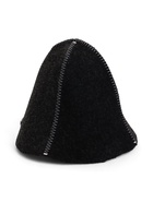 Шапка для бани и сауны «Колокольчик», полиэфир 70%, шерсть 30%, серая, «Добропаровъ» - Фото 1