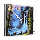 Часы-картина настенные, интерьерные "Большой водопад" бесшумные, 25 х 35 см - Фото 2
