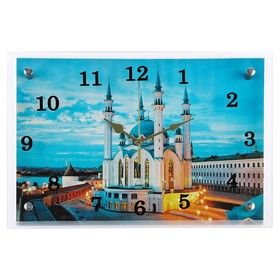 Часы-картина настенные, интерьерные "Мечеть" бесшумные, 25 х 35 см