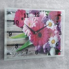 Часы настенные, серия: Цветы, "Цветное ассорти"25х35 см, микс - Фото 2