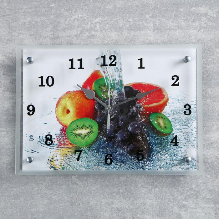 Часы-картина настенные, серия: Кухня, "Цитрус", 25 х 35 см - Фото 1