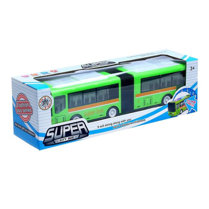 Автобус «Гармошка», световые и звуковые эффекты, работает от батареек, цвета МИКС - фото 1887664761