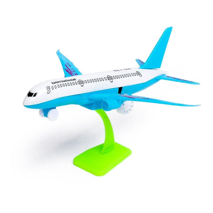 Самолёт инерционный «Авиалайнер», цвета МИКС - Фото 1