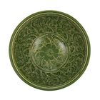 Супник малый «Косуля», риштанская роспись, 15 см, зелёный - Фото 2