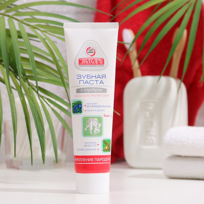 Зубная паста Знахарь, укрепление пародонта, 100 г - Фото 1