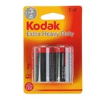 Батарейка солевая Kodak Extra Heavy Duty, C, R14-2BL, 1.5В, блистер, 2 шт. - Фото 4