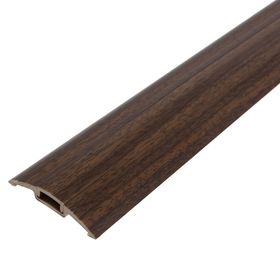 Порог ПВХ Идеал с монтажным каналом с дюбель-гвоздями 42 мм (0,9м) (291 орех )