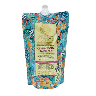 Шампунь для волос Natura Siberica «Облепиховый», глубокое очищение, дой-пак, 500 мл