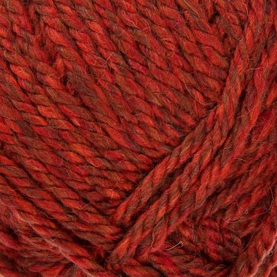 Пряжа "Сувенирная" 50% шерсть, 50% акрил 80м/100гр (878-Терракотовый меланж)