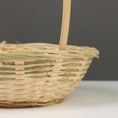 Корзина плетеная, 19x5/31 см, натуральный, бамбук