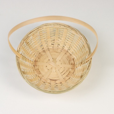 Корзина плетеная, 19x5/31 см, натуральный, бамбук