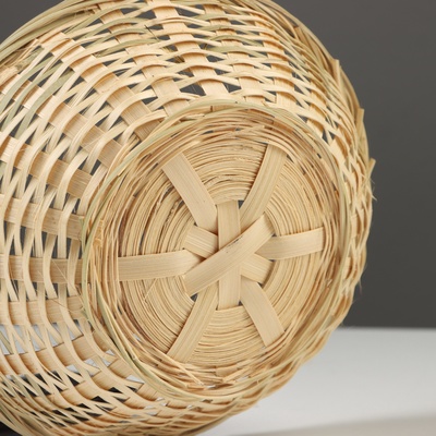 Корзина плетеная, 19x5/31 см, натуральный, бамбук