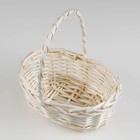 Корзина плетёная для хранения Tonga, ива, овальная, белая, набор 3 шт. - Фото 5