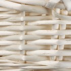 Корзина плетёная для хранения Tonga, ива, овальная, белая, набор 3 шт. - Фото 6