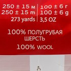 Пряжа "Деревенская" 100% полугрубая шерсть 250м/100гр (412-Верблюжий) - Фото 2