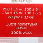 Пряжа "Деревенская" 100% полугрубая шерсть  250м/100гр (573-Темн.изумруд) - Фото 2