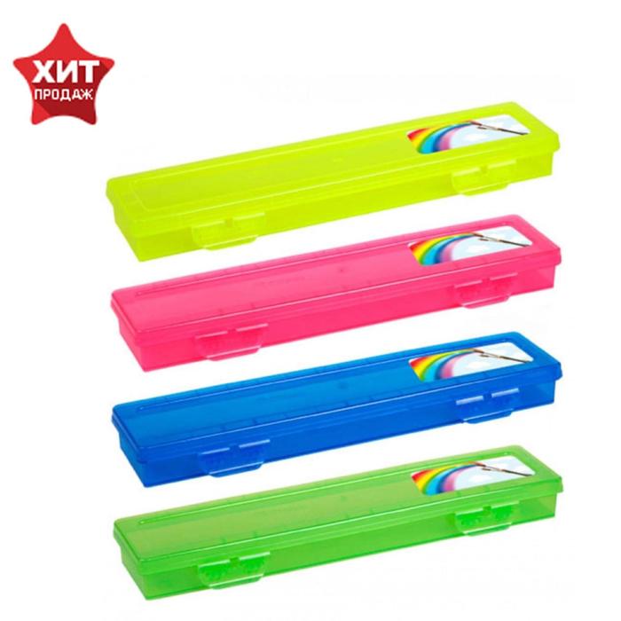 Пенал для кистей Стамм Primavera, 350×85×35 мм, футляр пластиковый, микс (цена за 1 шт.) - Фото 1