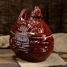 Горшок духовой "Курица", керамика, 3 л - Фото 2