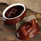 Горшок духовой "Курица", керамика, 3 л - Фото 4