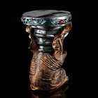 Подставка декоративная "Слон", бронза, покрытие лак, гипс, 43 см, микс - Фото 3