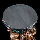 Подставка декоративная "Слон", бронза, покрытие лак, гипс, 43 см, микс - Фото 4