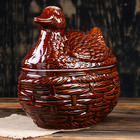 Горшок духовой "Утка", керамика, 3.1 л - Фото 2