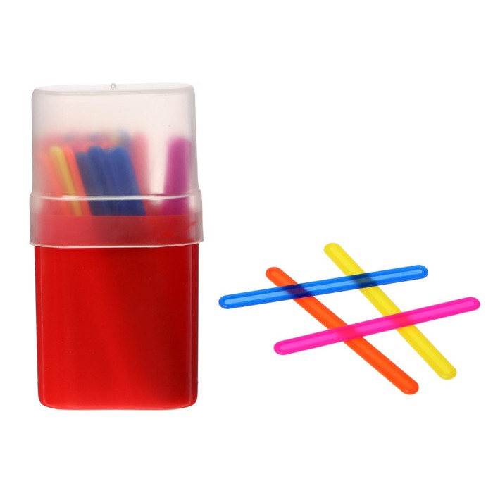 Счетные палочки 30 штук в пенале Calligrata, МИКС - Фото 1