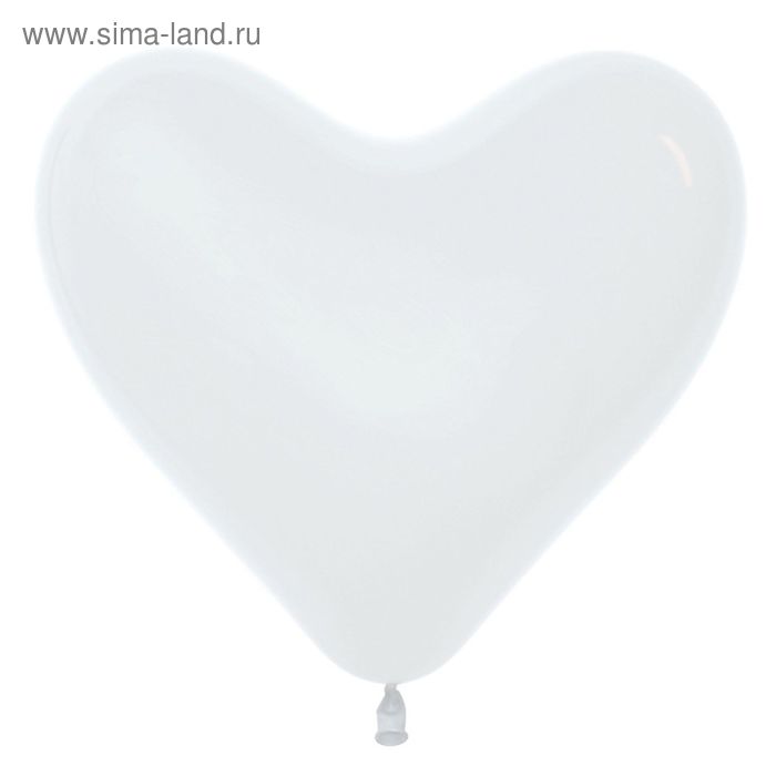 Шар латексный 16" "Сердце", набор 100 шт., цвет белый - Фото 1